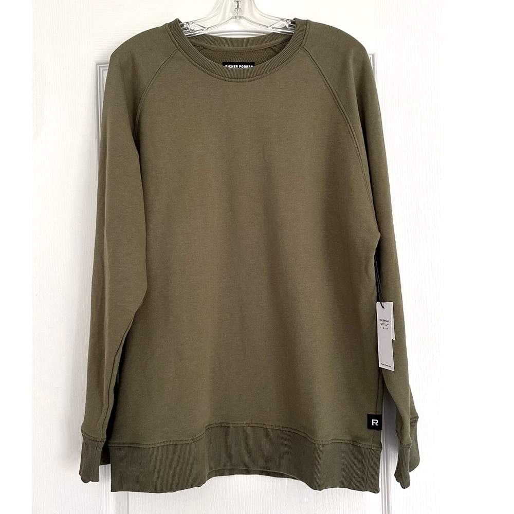 Richer Poorer Military Green Sweatshirt NWT
